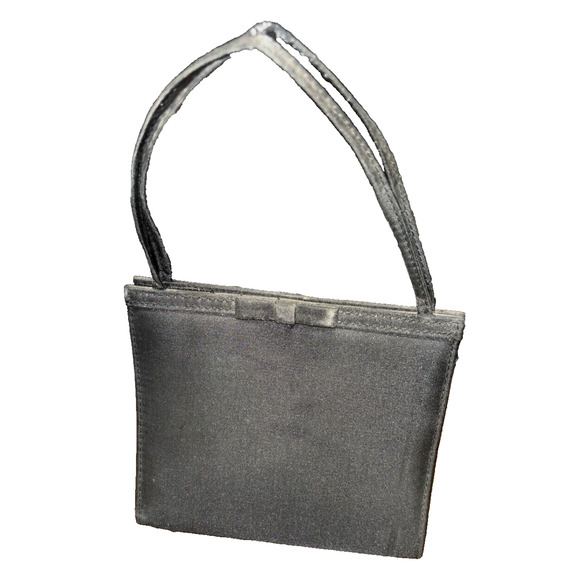 Hato Hasi Bags | Vintage‎ Black Mini Evening Bag with Bow Detail - Picture 1 of 3